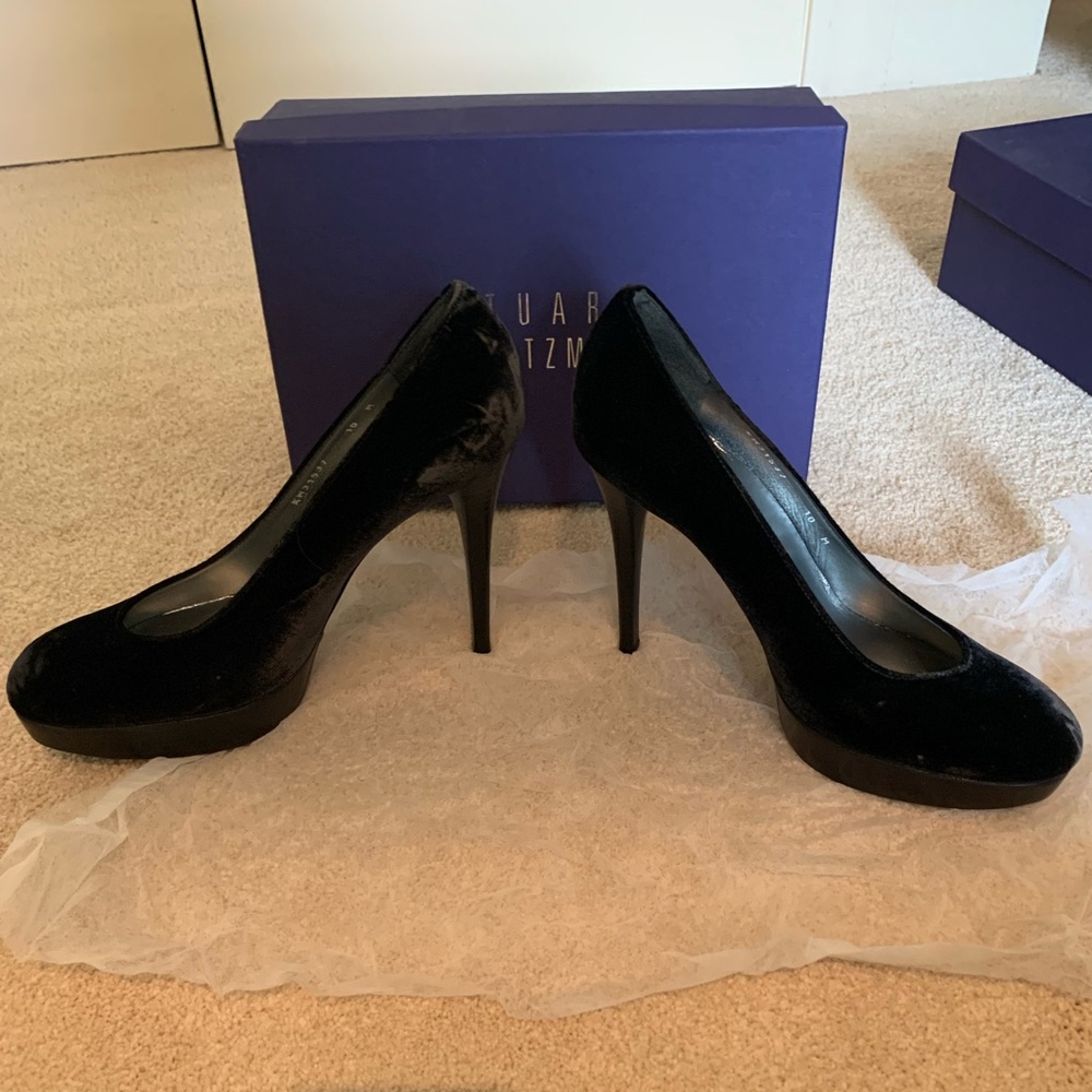 NEW Stuart Weitzman Rowswoon Platform Pumps 10